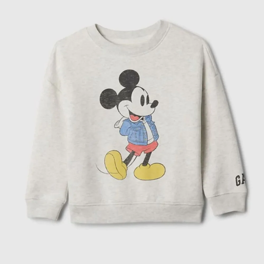 Gap × Disney Baby & Toddler VintageSoft Sweatshirt - 4T - Mickey Mouse